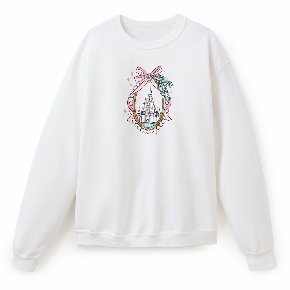 Disney castle ribbon crewneck M